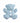 ABC - Blue Teddy Button - 2 Hole - 15mm
