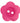 ABC - Dark Pink Flower Button - 2 Hole - 20mm