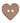 ABC - Wooden Heart Button - 2 Hole - 15mm