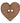 ABC - Wooden Heart Button - 2 Hole - 20mm