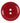ABC - Red Rimmed Button - 2 Hole - 15mm