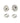 Milward Magnetic Bag Closure - 18 mm - Silver - (Pack of 1)