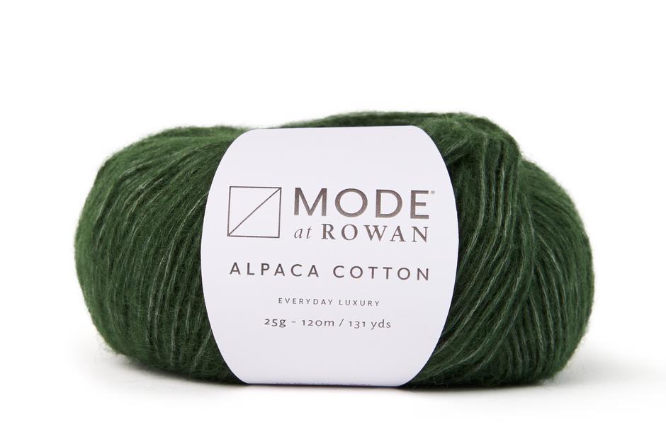 MODE at Rowan Alpaca Cotton - Foliage Green (018) - 25g – Wools Direct