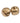 Trimits 30mm Gold Jingle Bells (Pack of 2)