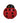 Trimits - Red Ladybird Button - Shank - 15mm