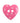 Trimits - Pink Dotty Heart Button - 2 Hole - 15mm