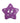 Trimits - Purple Dotty Star Button - 2 Hole - 18mm