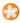 Trimits - Orange Flower Button - 2 Hole - 13mm