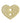 Trimits - Yellow Glitter Heart Button - 2 Hole - 18mm