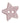 Trimits - Pink Glitter Star Button - 2 Hole - 18mm