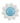 Trimits - Blue Daisy Button - Shank - 14mm