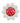 Trimits - Red Daisy Button - Shank - 14mm