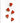Handmade - Red Heart Shaped Buttons - approx 16 x 19mm - (Pack of 5)