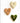 Handmade - Large Mixed Coloured Patterned Heart Shaped Buttons - approx 35mm - (Pack of 3)