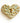 Handmade - Large Patterned Heart Shaped Button - approx 45 x 40mm - (Pack of 1)