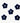 Handmade - Blue Flower Shaped Buttons - approx 16mm - (Pack of 5)