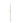 Pony Single End Crochet Hook - Steel - 12cm (1.25mm)