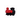 ABC - Red Steam Train Button - Shank - 17mm