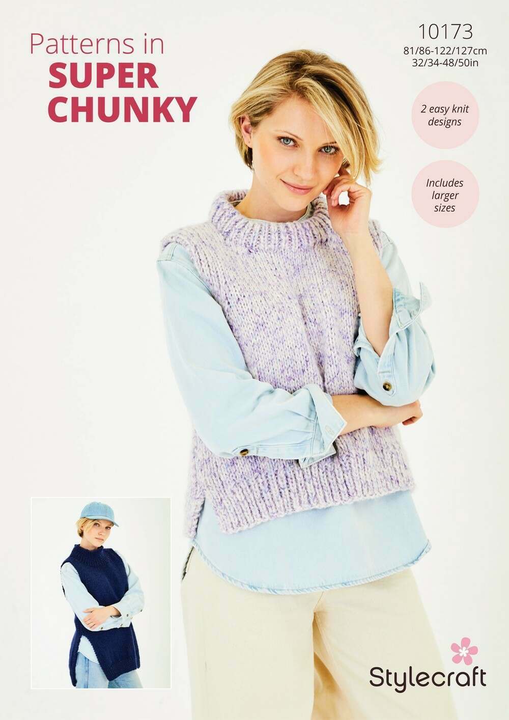 10173 Rushing Stylecraft 10173 Tank Tops in Grace and Serene Aran (Leaflet) – Wools ...